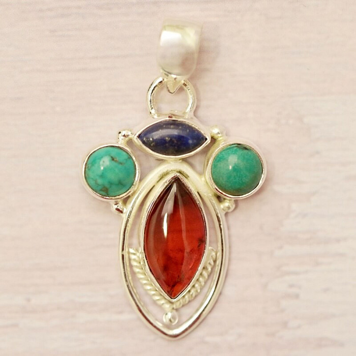 Jantar přívěsek stříbro Ag 925 89559 - 2