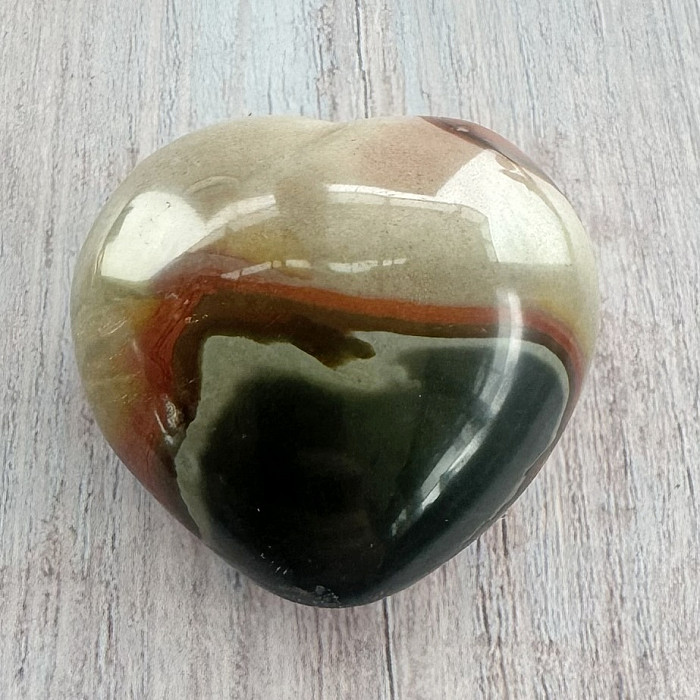 Jaspis polychromní srdce Madagaskar 18 - cca 5