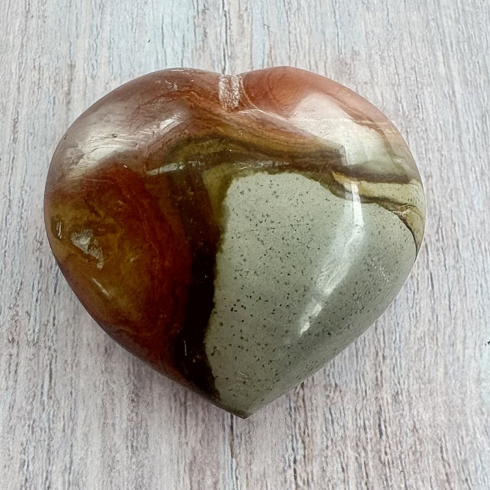 Jaspis polychromní srdce Madagaskar 19 - cca 6