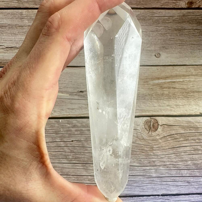 Křišťálový hrot broušený oboustranný KO10 - cca 13