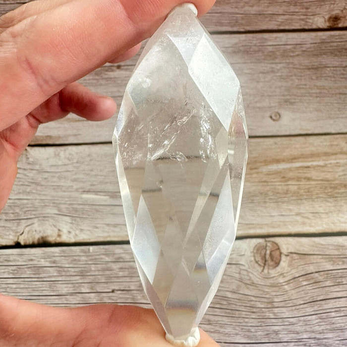 Křišťálový hrot broušený oboustranný KO7 - cca 8