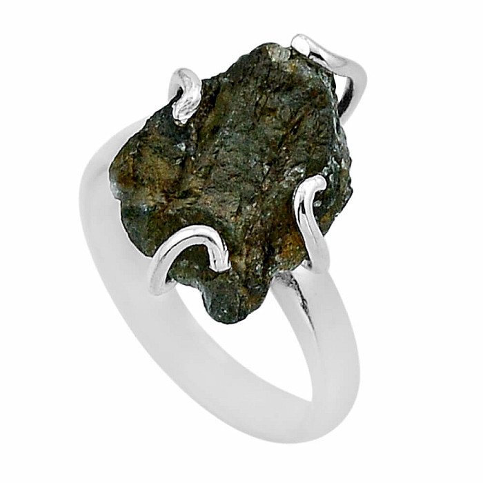 Labradorit surový prsten stříbro Ag 925 53923 - 55 mm (US 7