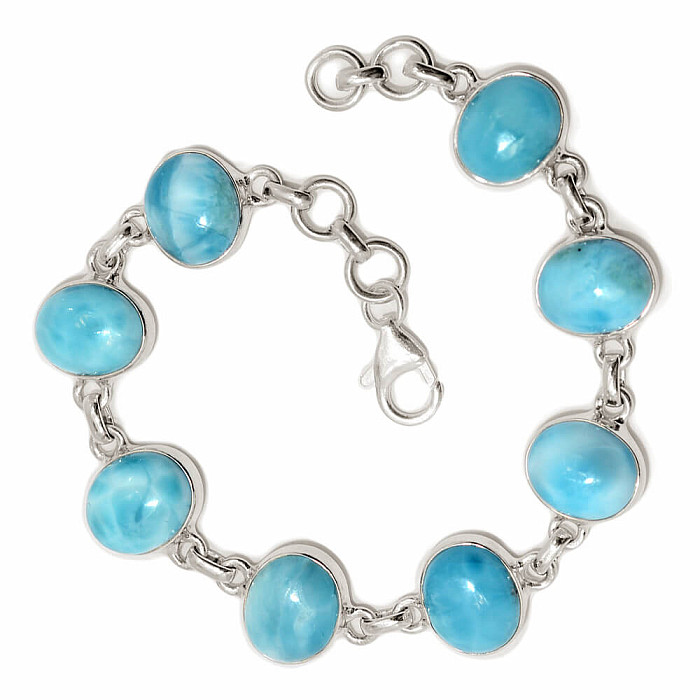 Larimar náramek stříbro Ag 925 B534 - 19