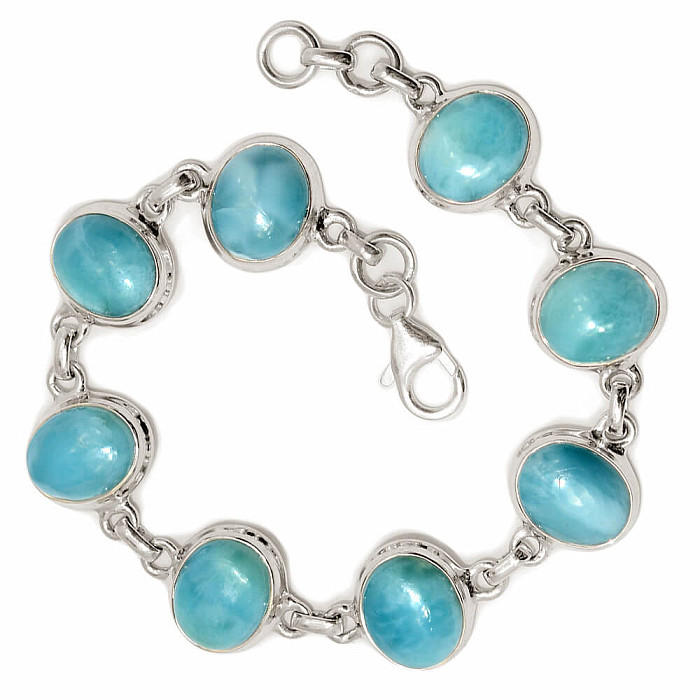 Larimar náramek stříbro Ag 925 B539 - 19