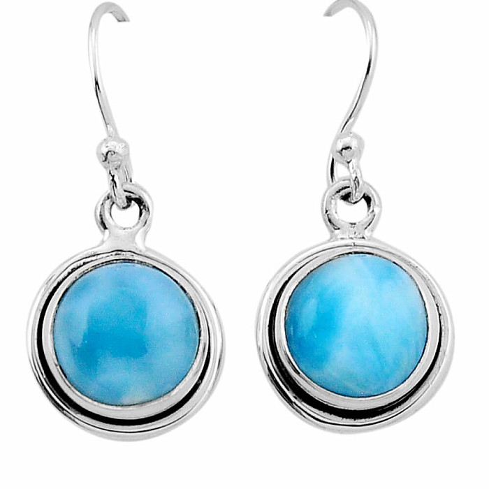 Larimar náušnice stříbro Ag 925 42442 - 1
