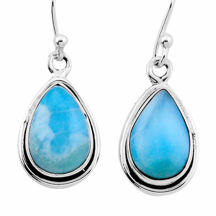 Larimar náušnice stříbro Ag 925 42453 - 1