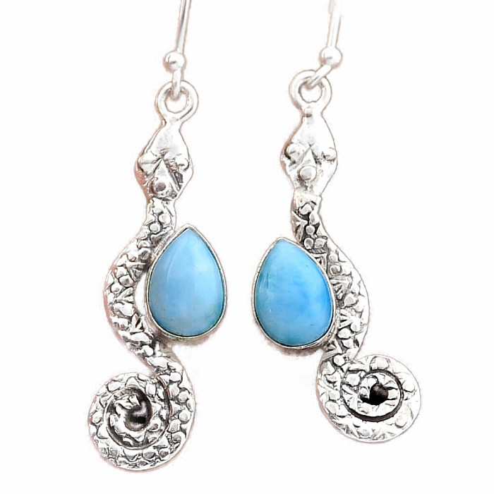 Larimar náušnice stříbro Ag 925 46627 - 2