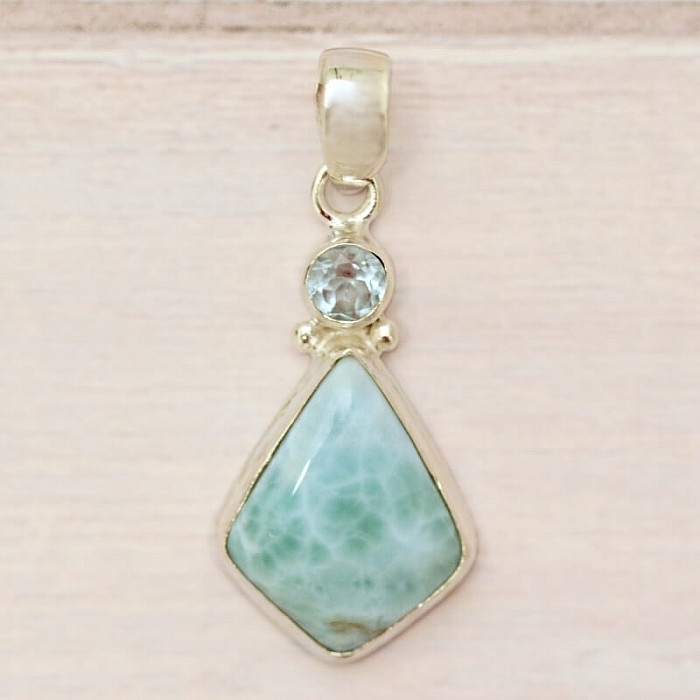 Larimar přívěsek stříbro Ag 925 37263 - 2