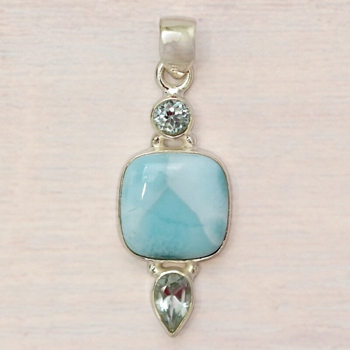 Larimar přívěsek stříbro Ag 925 45421 - 3