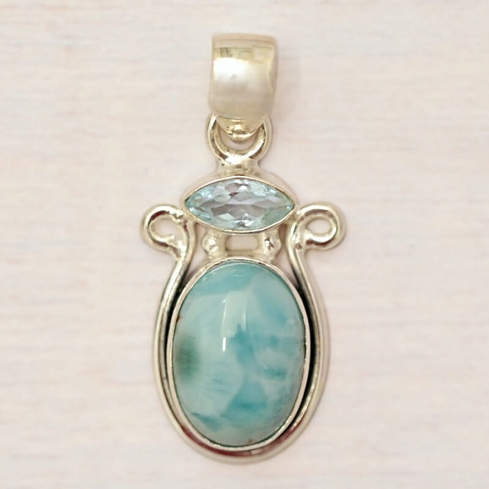 Larimar přívěsek stříbro Ag 925 45426 - 2