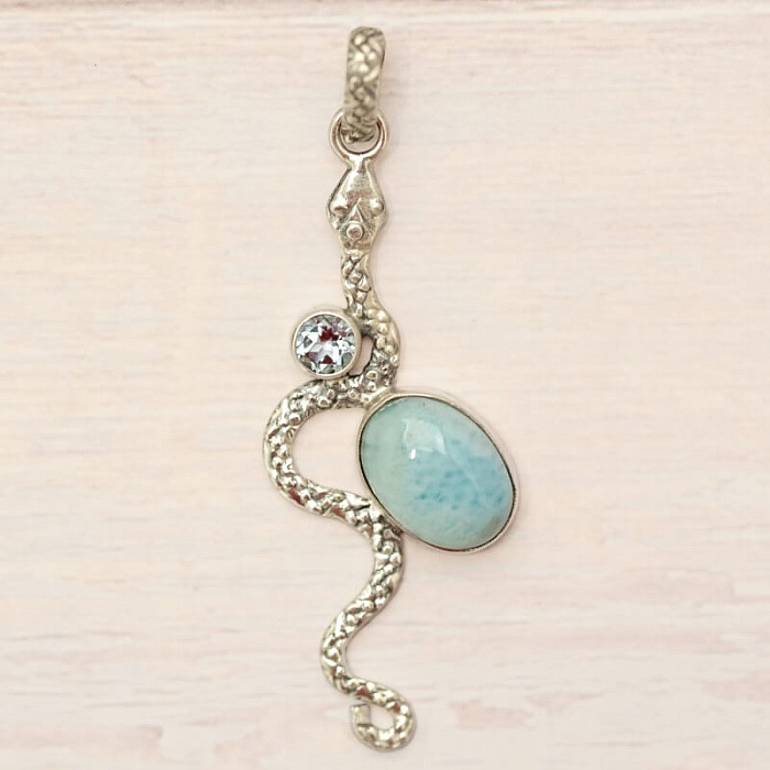 Larimar přívěsek stříbro Ag 925 69514 - 4