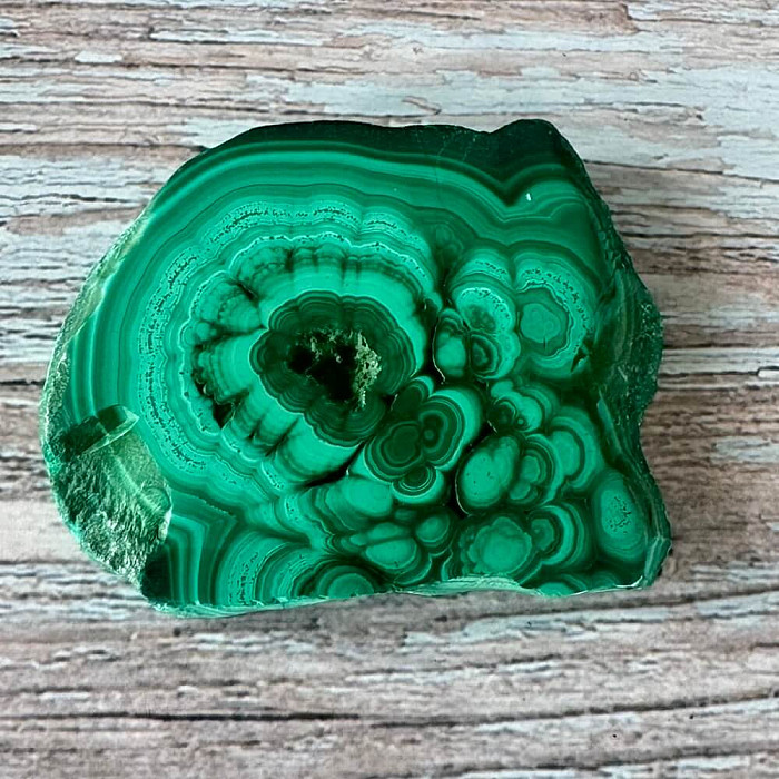 Malachit leštěný plátek AA kvalita 10 - cca 5