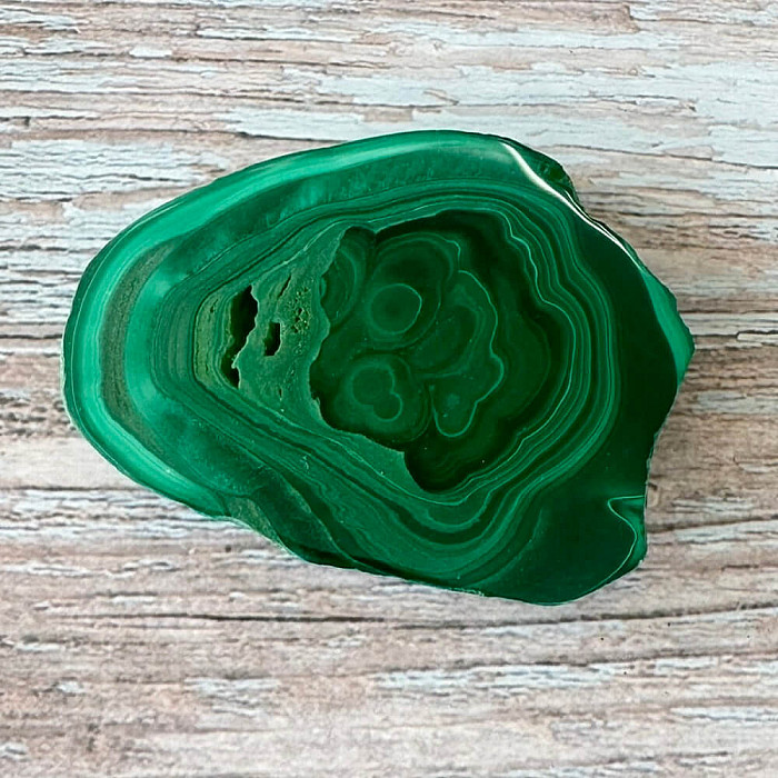 Malachit leštěný plátek AA kvalita 14 - cca 6