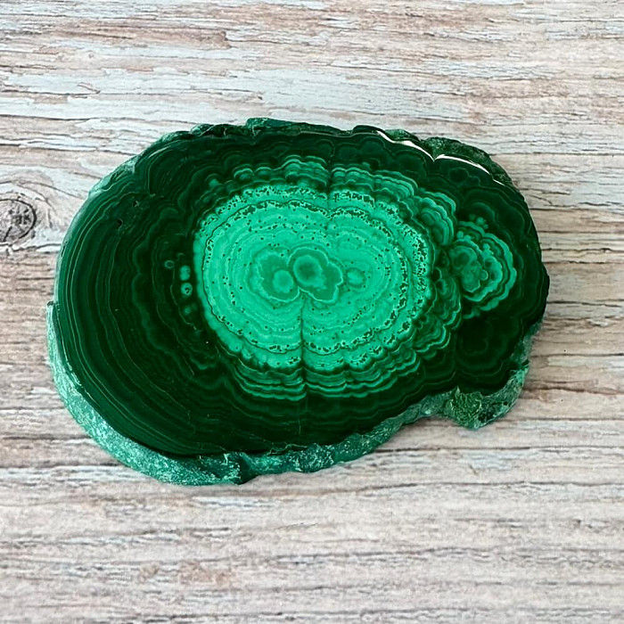 Malachit leštěný plátek AA kvalita 3 - cca 7