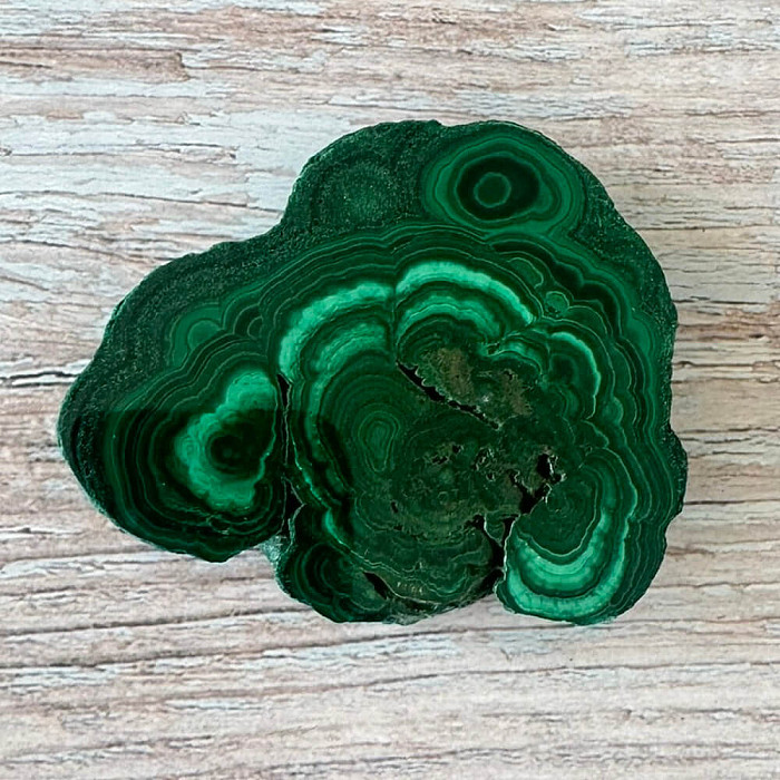 Malachit leštěný plátek AA kvalita 4 - cca 7