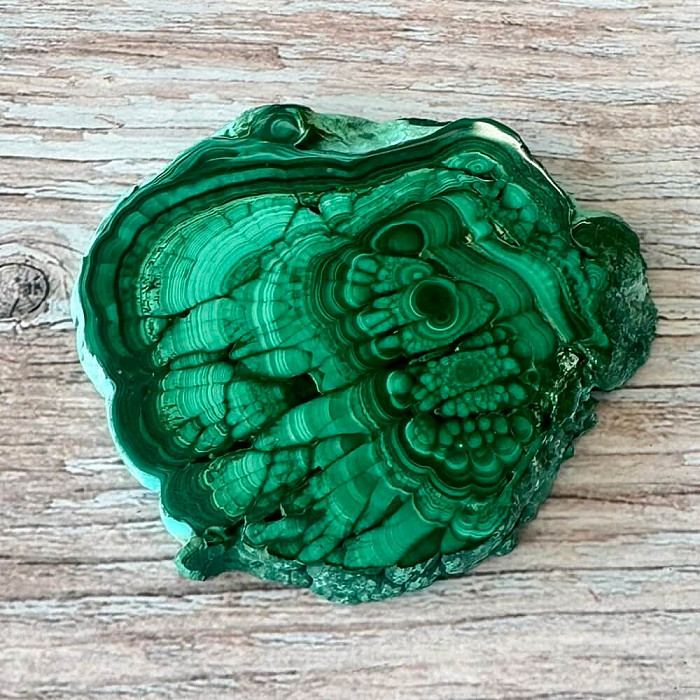 Malachit leštěný plátek AA kvalita 5 - cca 7