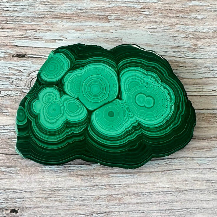 Malachit leštěný plátek AA kvalita 6 - cca 8