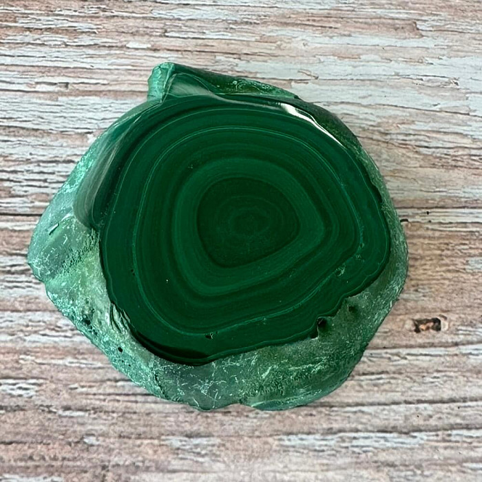 Malachit leštěný plátek AA kvalita 7 - cca 6 x 5