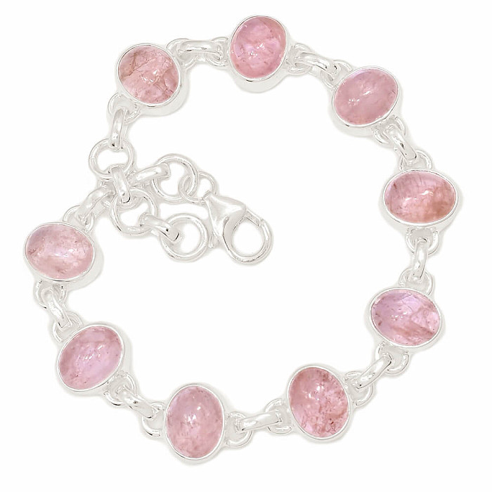 Morganit náramek stříbro Ag 925 B12 - 19
