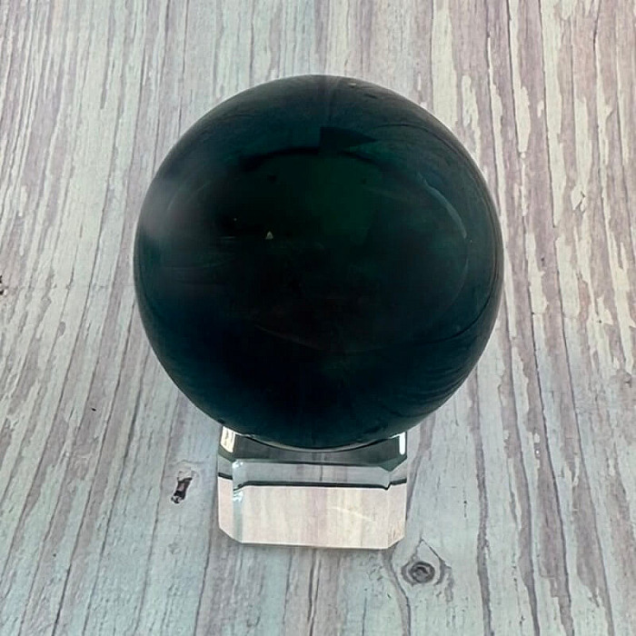 Obsidián černý nebeské oko koule Mexiko 4 - cca ø 4