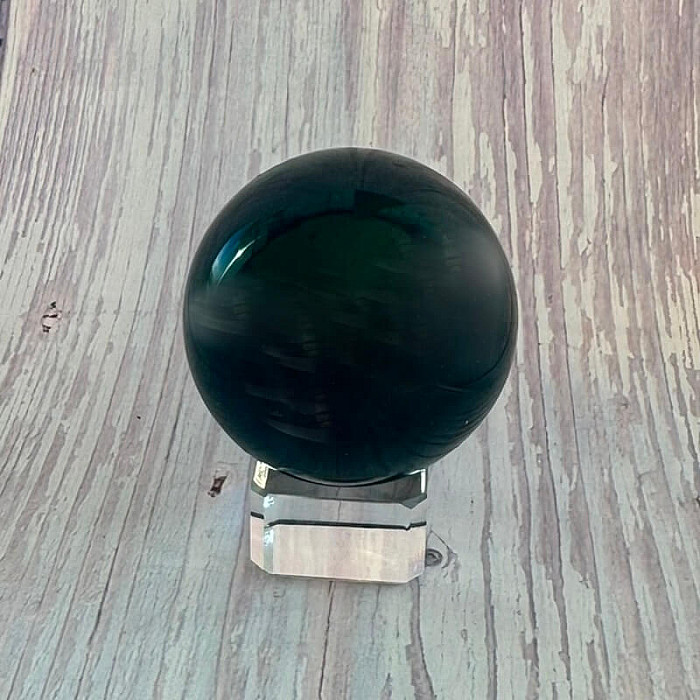 Obsidián černý nebeské oko koule Mexiko 5 - cca ø 4