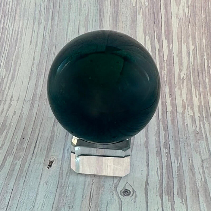 Obsidián černý nebeské oko koule Mexiko 6 - cca ø 4