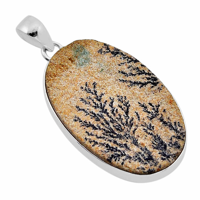 Psilomelan dendritický přívěsek stříbro Ag 925 51442 - 3