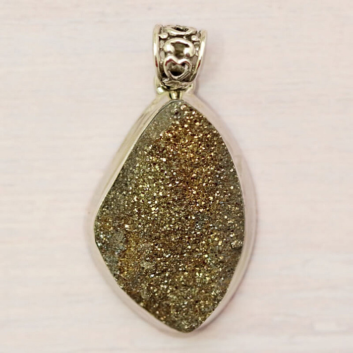 Pyrit duhový drůzička přívěsek stříbro Ag 925 P189 - 3