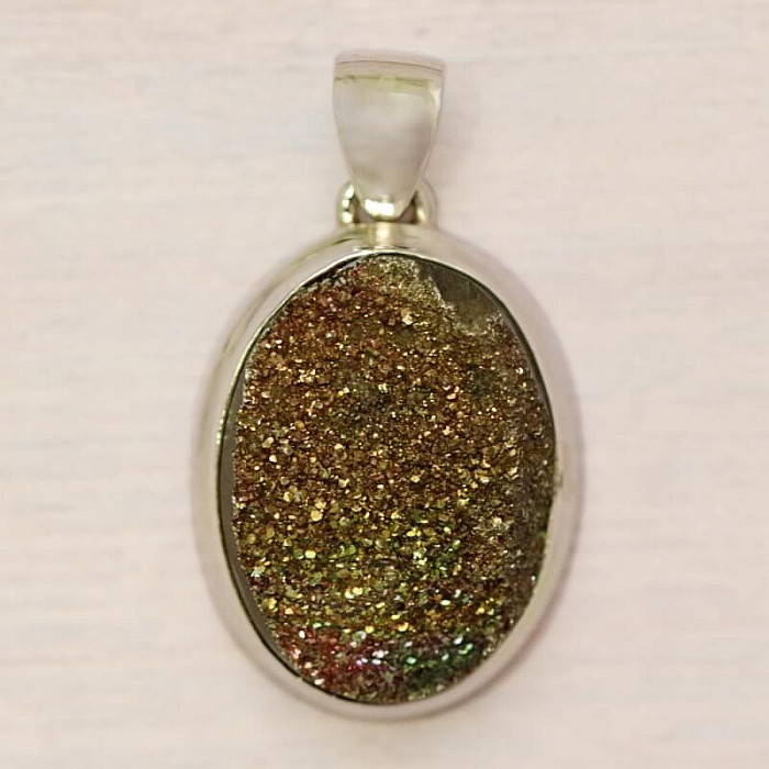 Pyrit duhový drůzička přívěsek stříbro Ag 925 P200 - 2