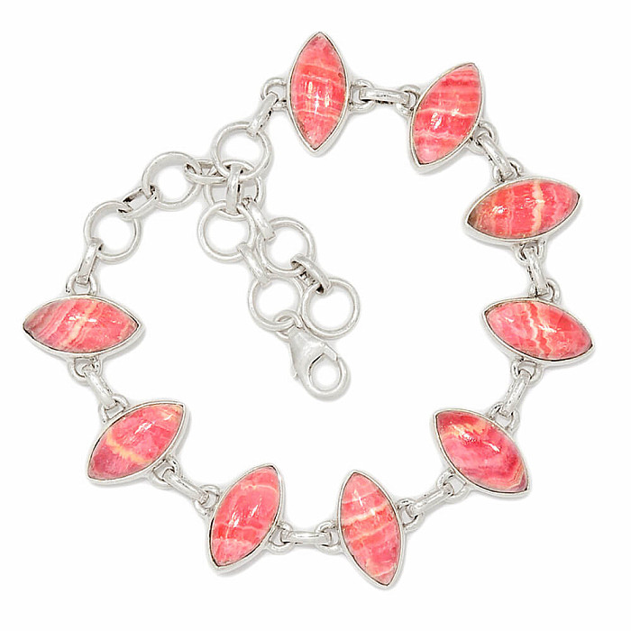 Rodochrozit náramek stříbro Ag 925 B190 - 16 - 19