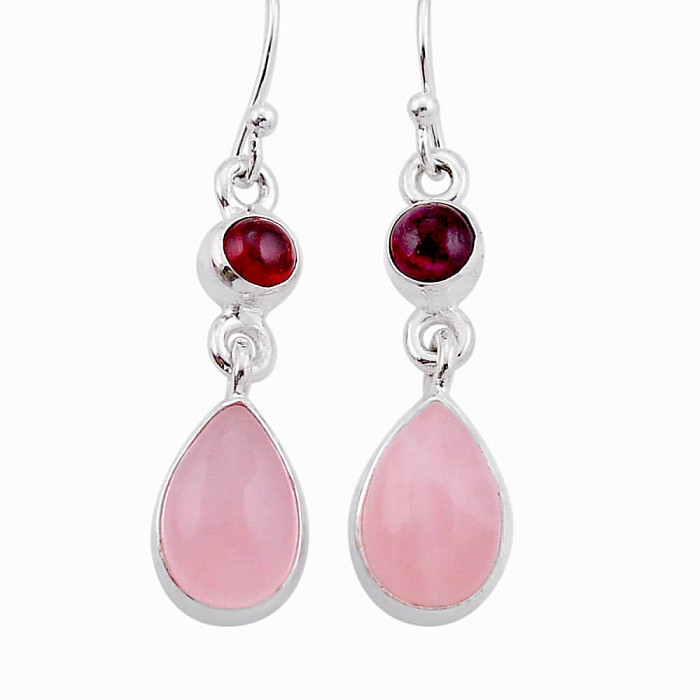 Růženín náušnice stříbro Ag 925 42774 - 2