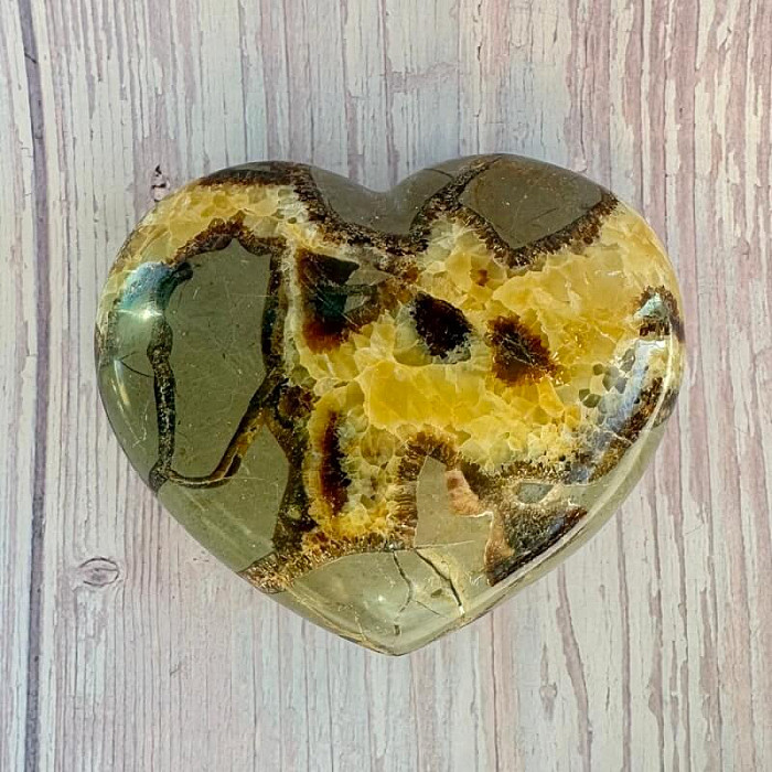 Septárie leštěná Madagaskar velké Srdce P8-14 - cca 8