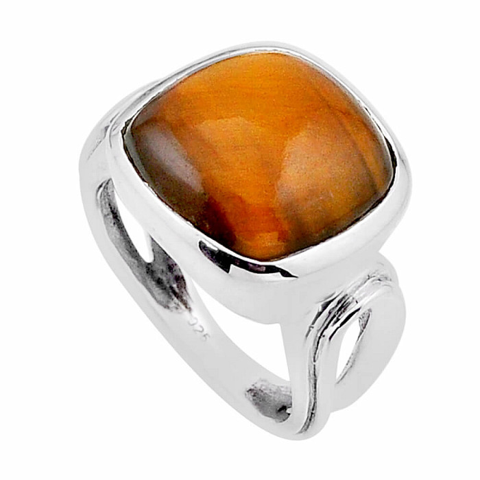 Tygří oko prsten stříbro Ag 925 54547 - 53 mm (US 6