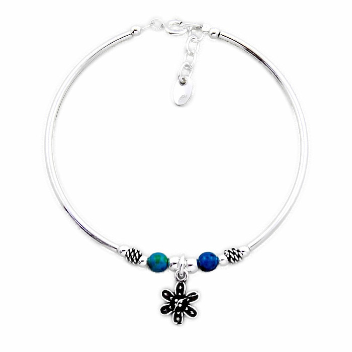 Tyrkys náramek stříbro Ag 925 20319 - 18 - 20 cm