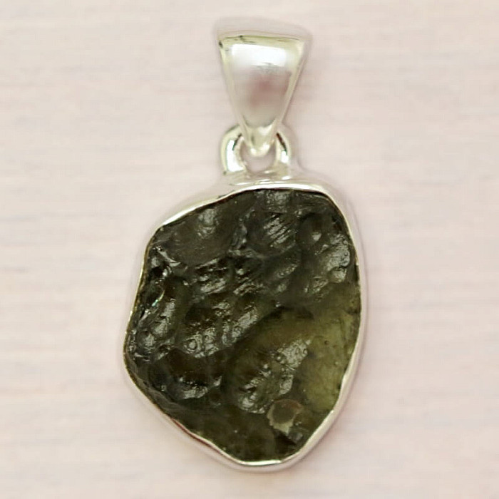 Vltavín přívěsek stříbro Ag 925 P689 - 1