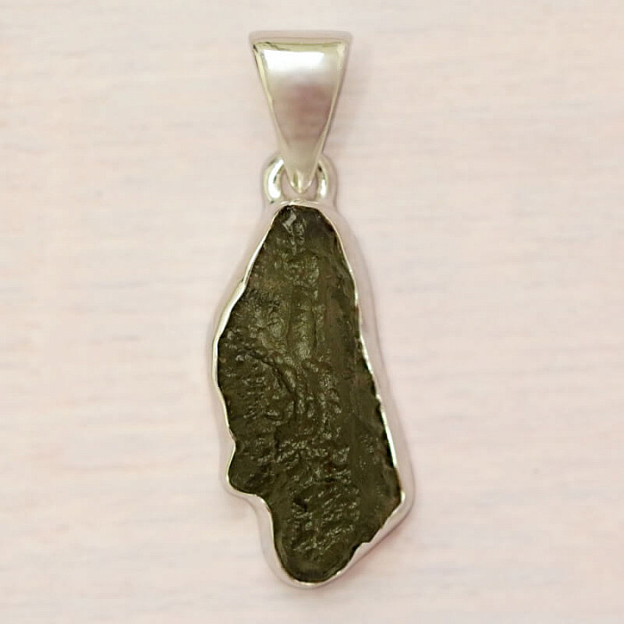 Vltavín přívěsek stříbro Ag 925 P708 - 2