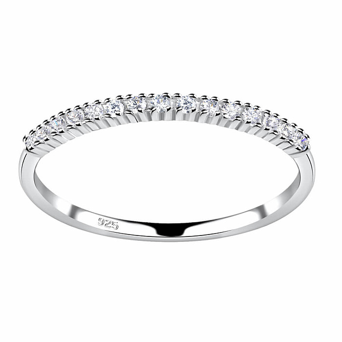 18095 Stříbrný prsten se zirkony ETERNITY - 51 mm (US 6)