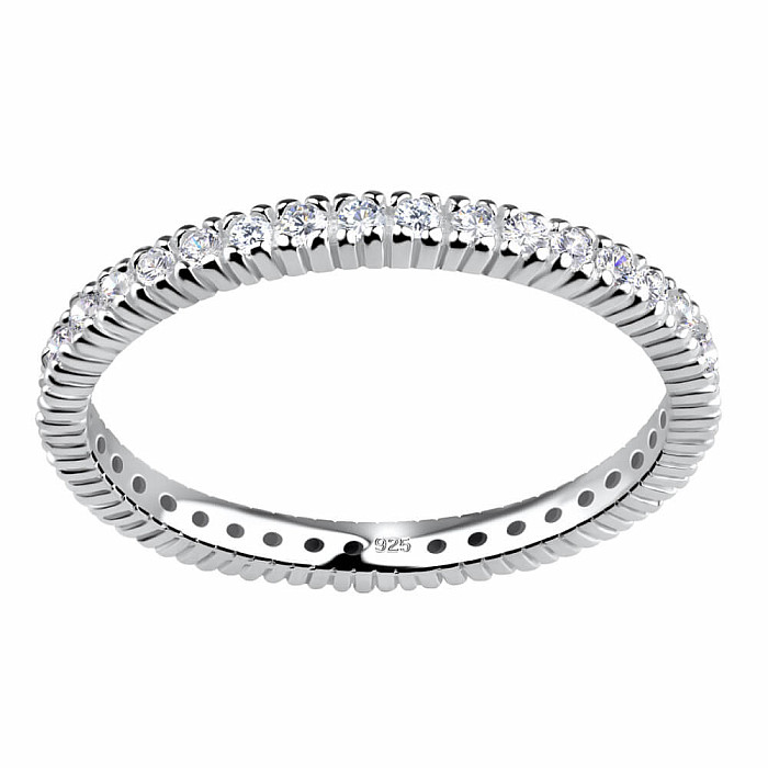 19440 Stříbrný prsten se zirkony ALL ETERNITY - 51 mm (US 6)