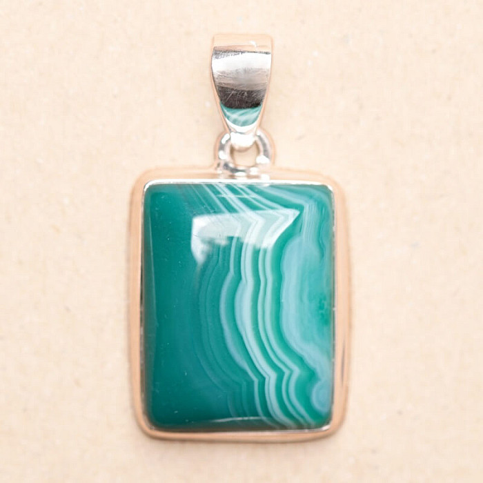 Achát Botswana přívěsek stříbro Ag 925 P1543 - 2