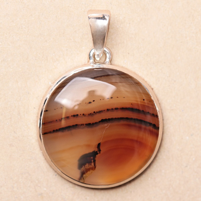 Achát Montana přívěsek stříbro Ag 925 P1043 - 2