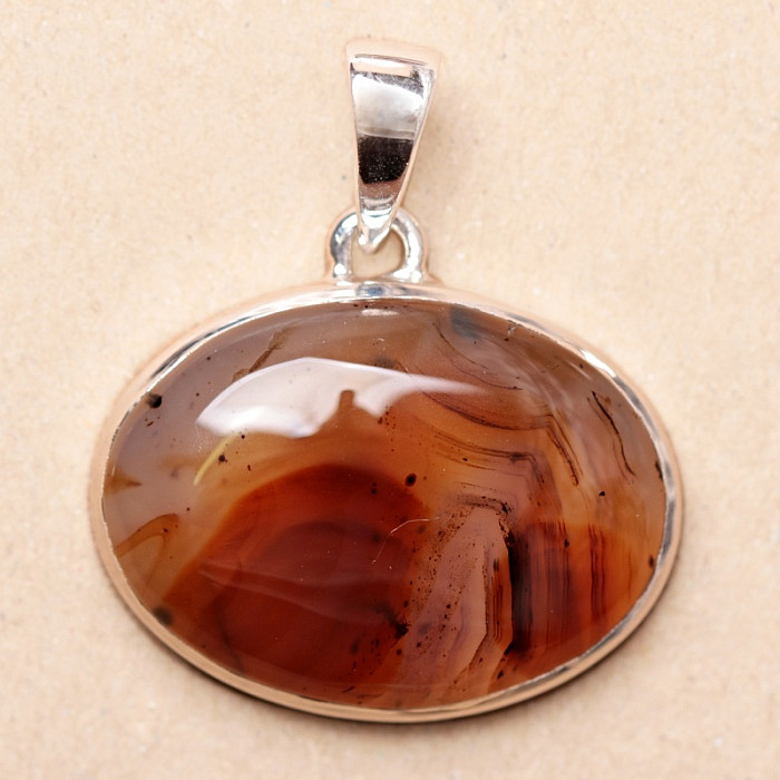 Achát Montana přívěsek stříbro Ag 925 P1058 - 2