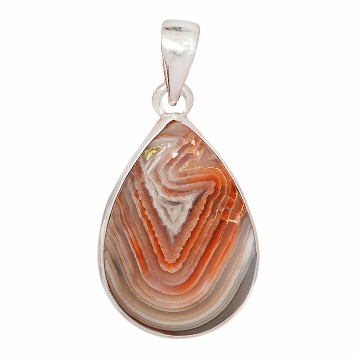 Achát krajkový Laguna Lace přívěsek stříbro Ag 925 P1783 - 2