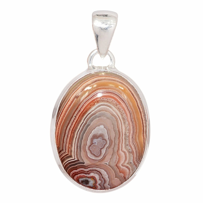 Achát krajkový Laguna Lace přívěsek stříbro Ag 925 P1981 - 2