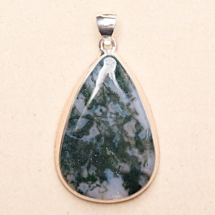 Achát mechový přívěsek stříbro Ag 925 P1500 - 3