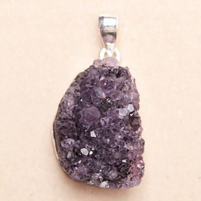 Ametyst drůzička přívěsek stříbro Ag 925 P1573 - 2