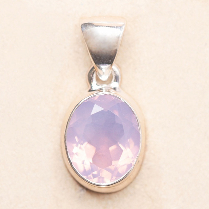Ametyst levandulový broušený přívěsek stříbro Ag 925 P15 - 1