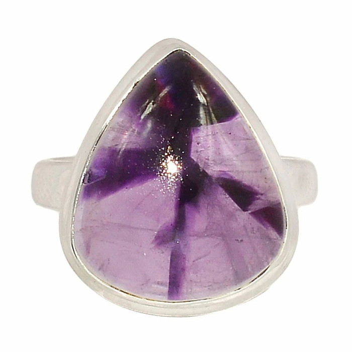 Ametyst star prsten stříbro Ag 925 R663 - 57 mm (US 8)