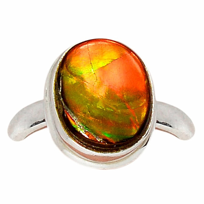 Amolit prsten stříbro Ag 925 R1907 - 56 mm (US 7
