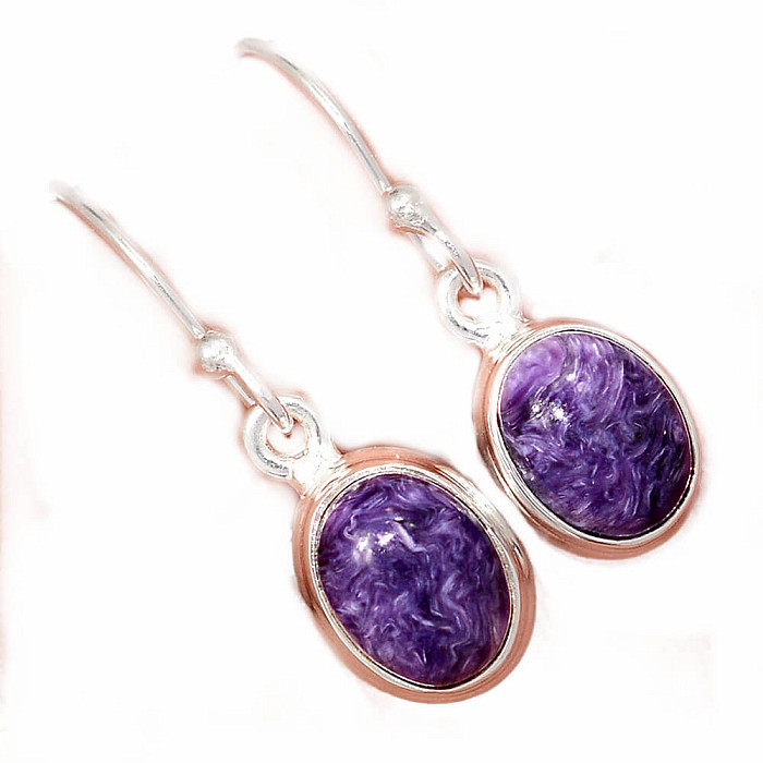 Čaroit náušnice stříbro Ag 925 E1169 - 0