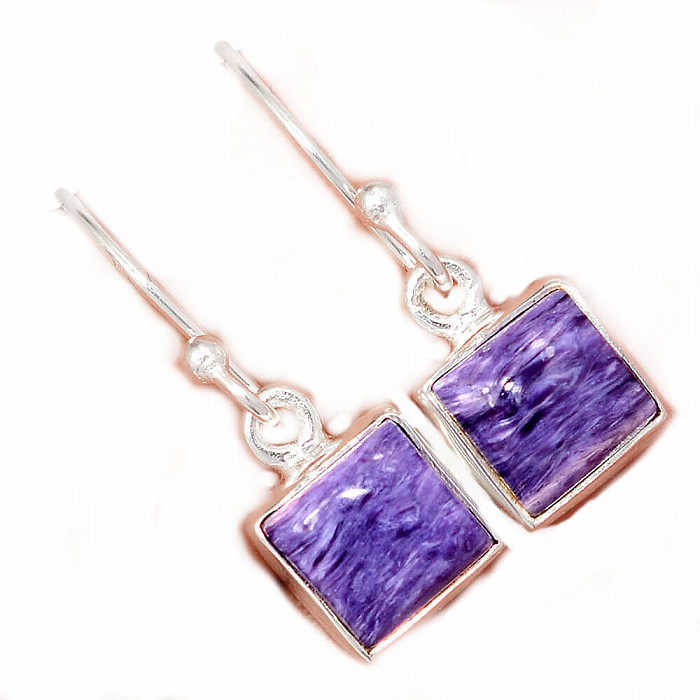 Čaroit náušnice stříbro Ag 925 E1196 - 0